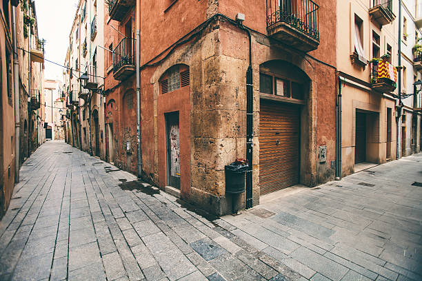 istock Empty streets of old town. 186664524