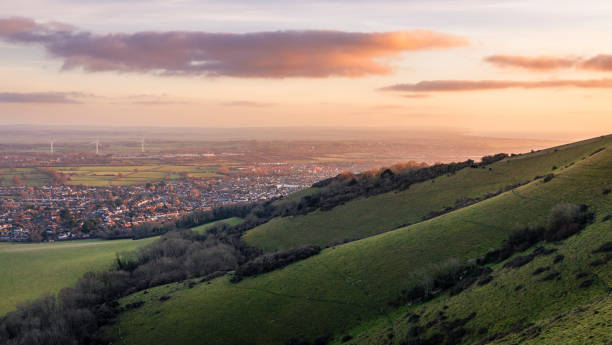 istock Butts Brow sunrise south downs 1866647466