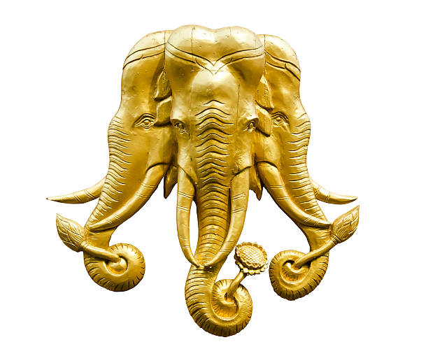 istock Statue of gold elephant 186667018