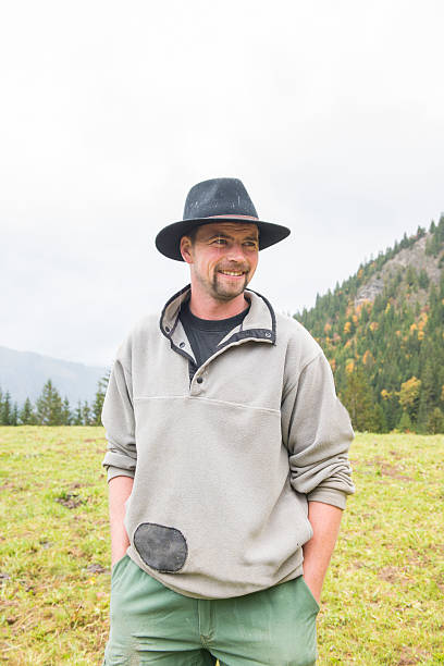 istock Swiss Man in the Alps 186667510