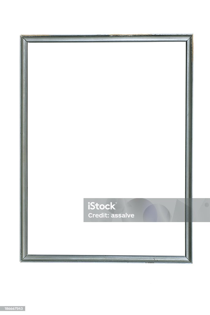 Fina silver cinza foto frame - Foto de stock de Moldura de Quadro - Equipamento de arte e artesanato royalty-free
