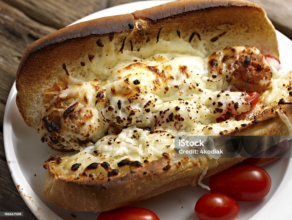 Tostado albóndiga Sub. - Foto de stock de Ajo libre de derechos