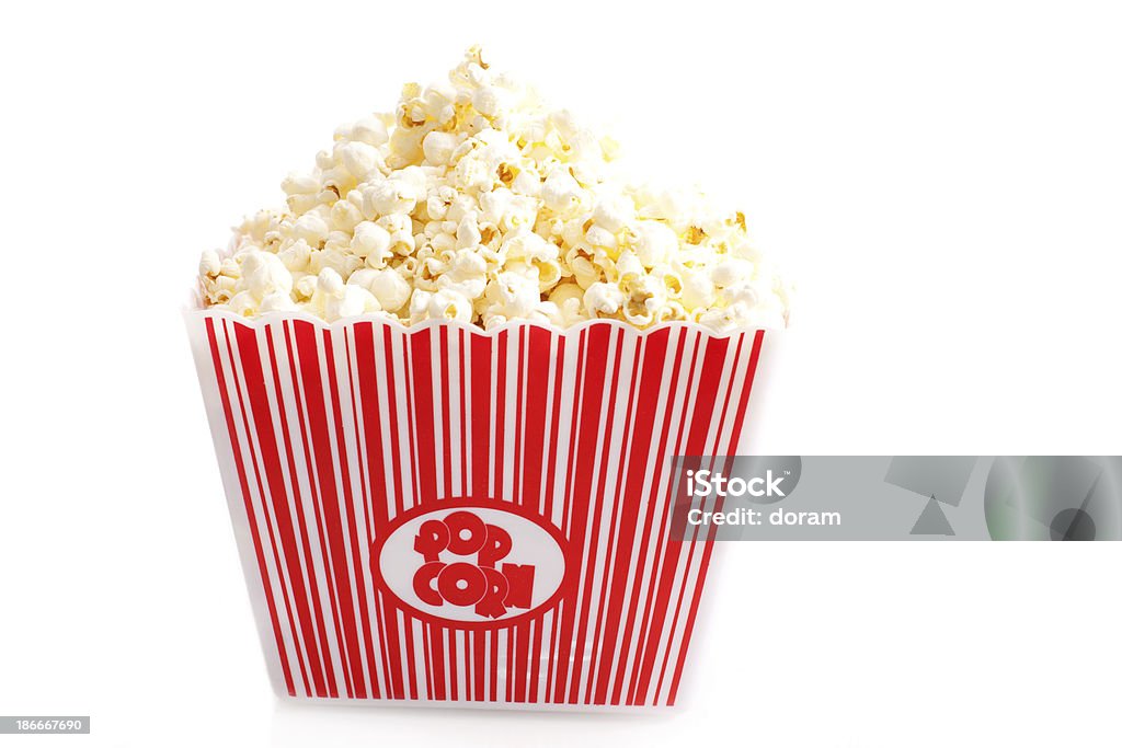 Scatola di Pop corn - Foto stock royalty-free di Alimentazione non salutare