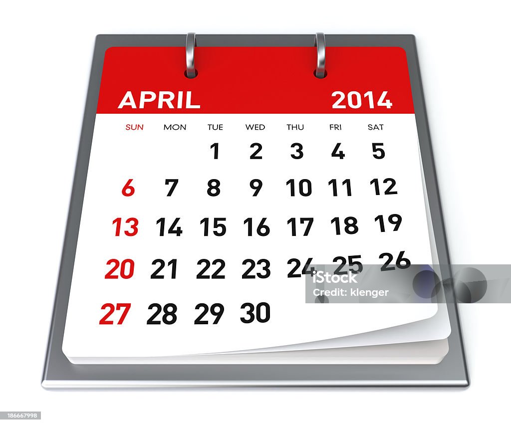 カレンダー 2014 年 4 月の - 2014年のロイヤリティフリーストックフォト