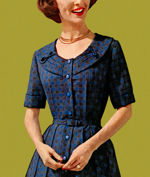 istock Woman Wearing Blue Dress 186668189
