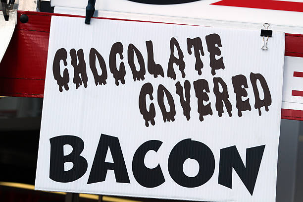 istock Chocolate Covered Bacon Sign - Canfield, Youngstown, Ohio 186668379