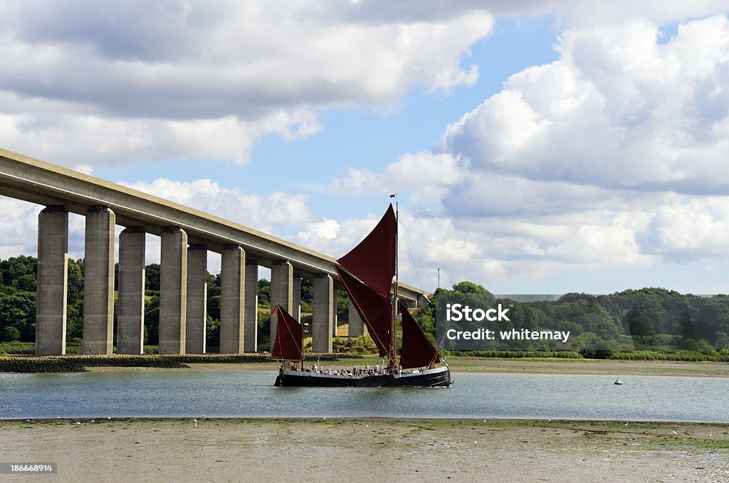 Wherry sur la rivière Orwell - Photo de Rivière Orwell libre de droits