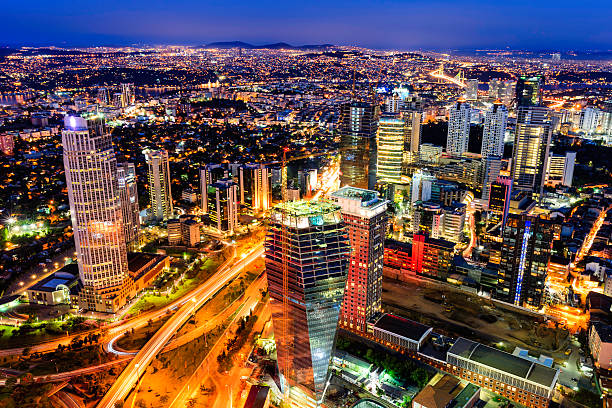 istock City skyline -  Istanbul at dusk 186669460