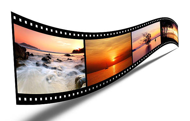 istock 3D film strip with nice pictures 186669801