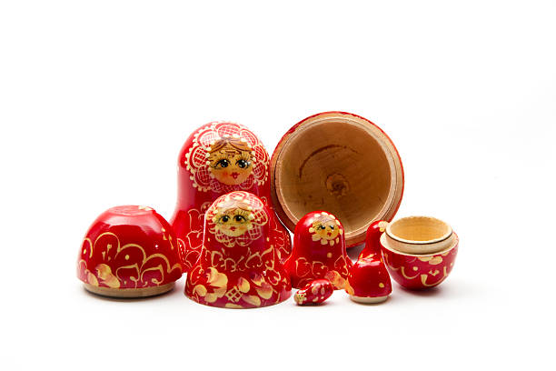 matrioshka 인형 - doll russian nesting doll nested family 뉴스 사진 이미지