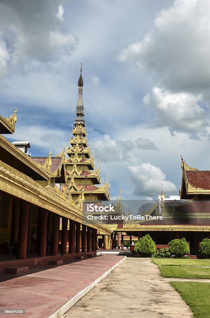 Mandalay Grand Palace Architecture Stock Photo