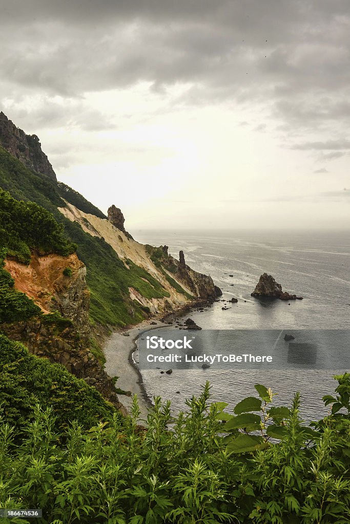 Otaru Cliff, Hokkaido, Japan Cliff Stock Photo