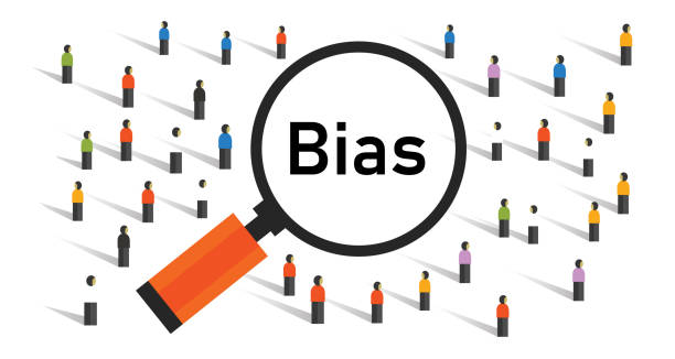 Statistical bias statistics data collection result analysis subjective judgement biased survey Statistical bias statistics data collection result analysis subjective judgement biased survey vector quantitative research stock illustrations