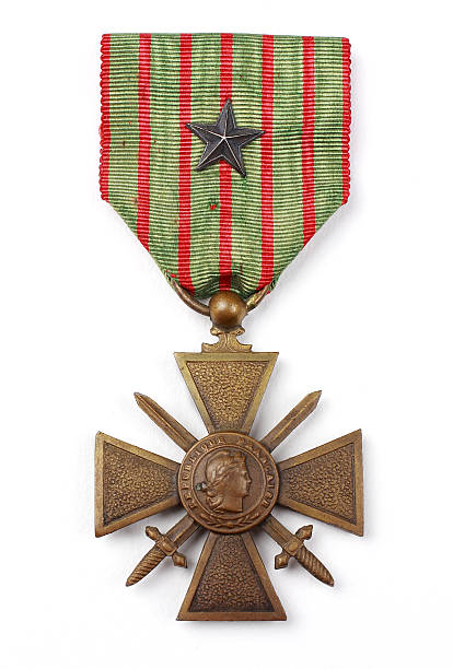 istock Croix de guerre with citation ww1 186676513