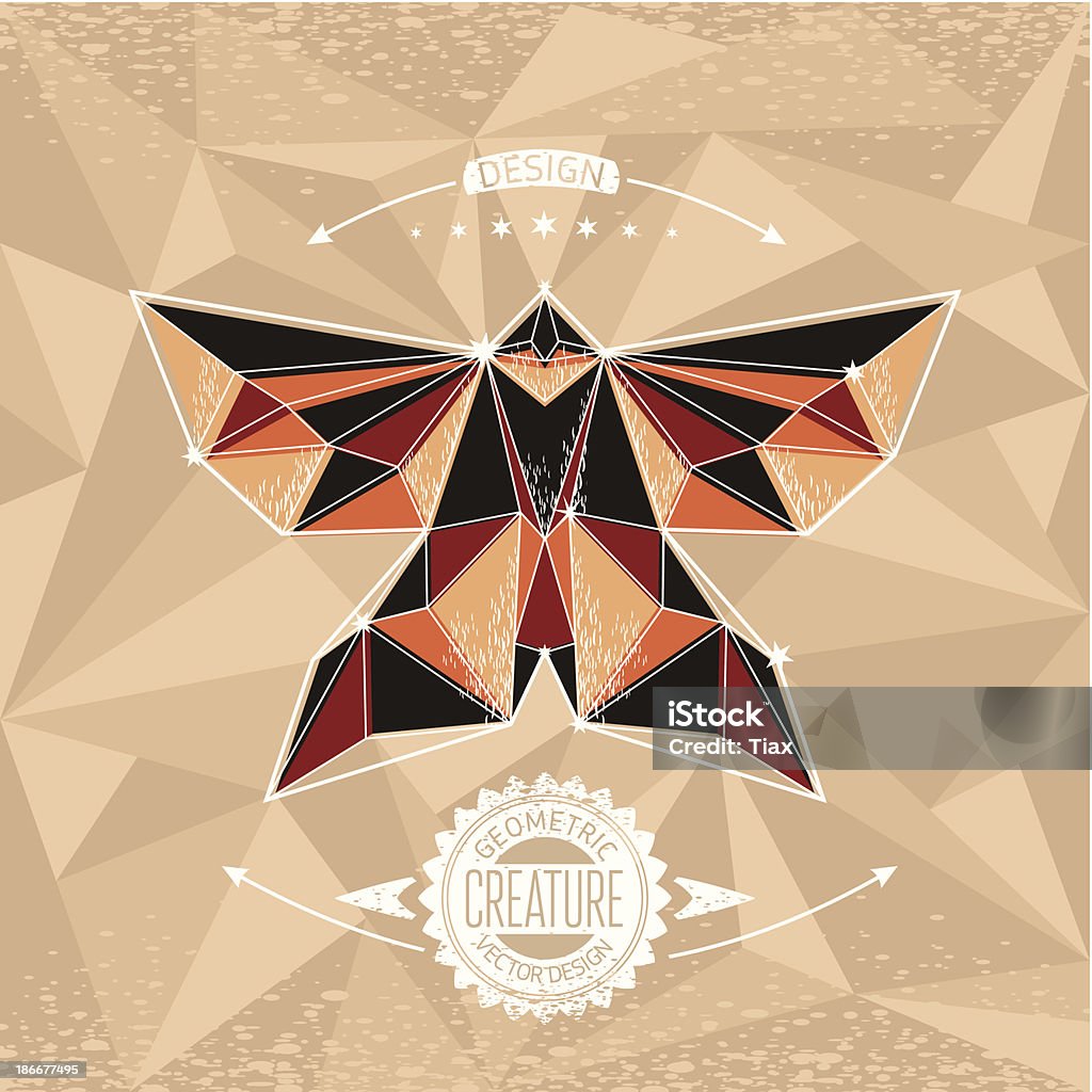 Abstract Geometric Creature Abstract Geometric Creature Stock Illustration - Download Image Now ...