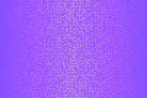 Modern and trendy background. Halftone design with a lot of small square dots and beautiful color gradient. This illustration can be used for your design, with space for your text (colors used: Yellow, Beige, Orange, Pink, Purple). Vector Illustration (EPS file, well layered and grouped), wide format (3:2). Easy to edit, manipulate, resize or colorize. Vector and Jpeg file of different sizes.