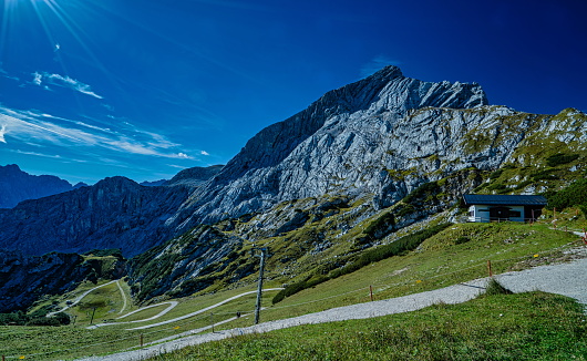 Below the Alpspitze in Bavaria,Alps,Germany.