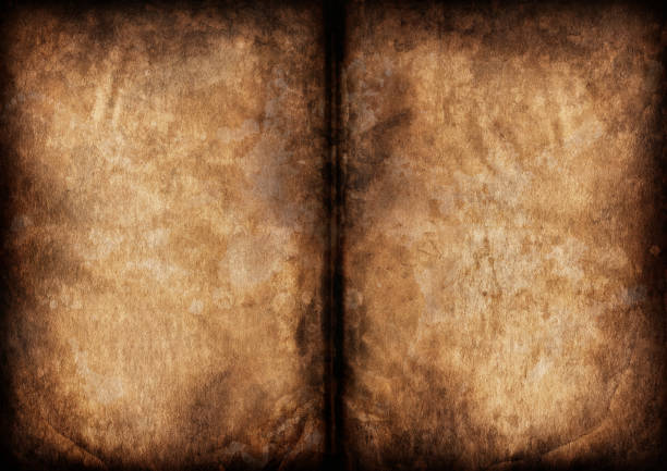 istock Antique Book Blank Pages Burnt Vignette Grunge Texture 186679196