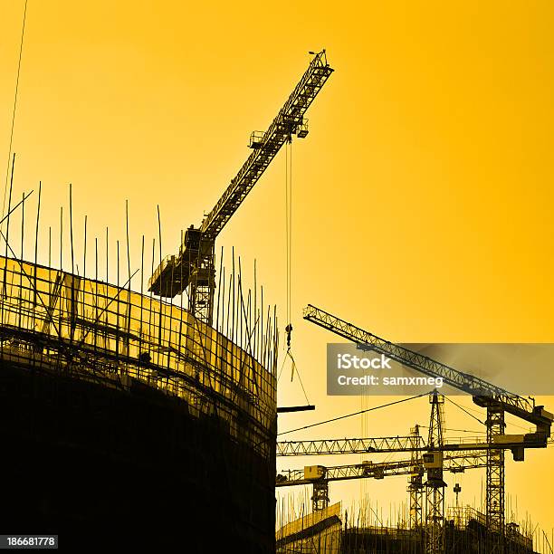 Industrial Sunset Stock Photo - Download Image Now - Architecture, Asia, Blue-collar Worker