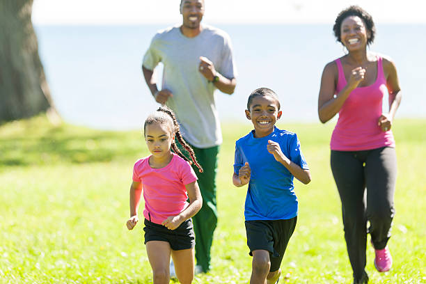 istock Healthy Active Family 186683504