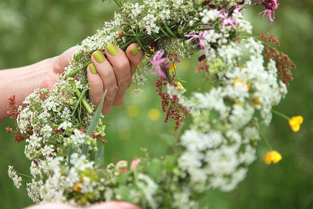 istock Wreath of wild flowers 186683924