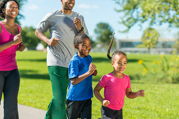 istock Healthy Active Family 186684222