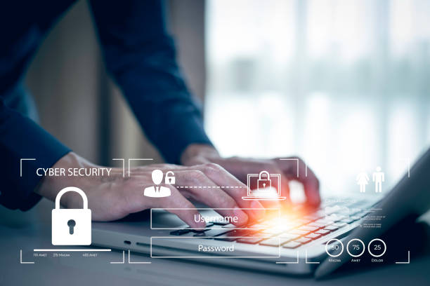 istock Cyber security and Security password login online concept  Hands typing and entering username and password of social media, log in with smartphone to an online bank account, data protection hacker 1866863850