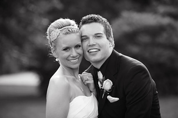 istock Bride and Groom on Wedding Day 186686596