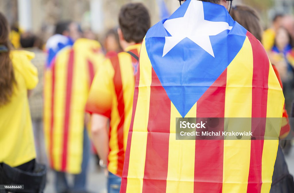 Día nacional de cataluña - Foto de stock de Manifestación libre de derechos