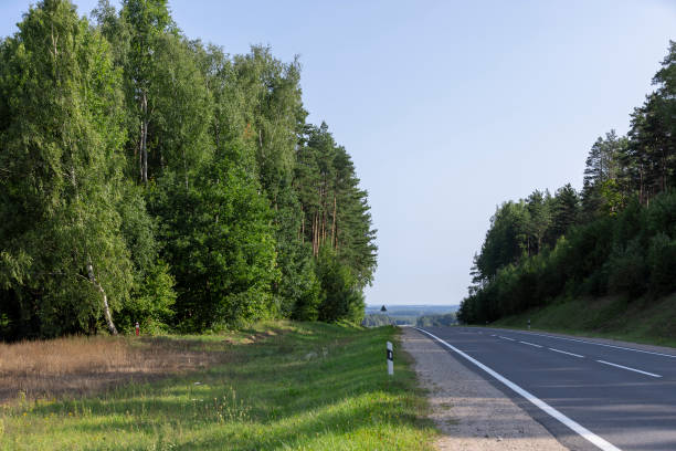 istock new asphalt on a wide highway 1866878716