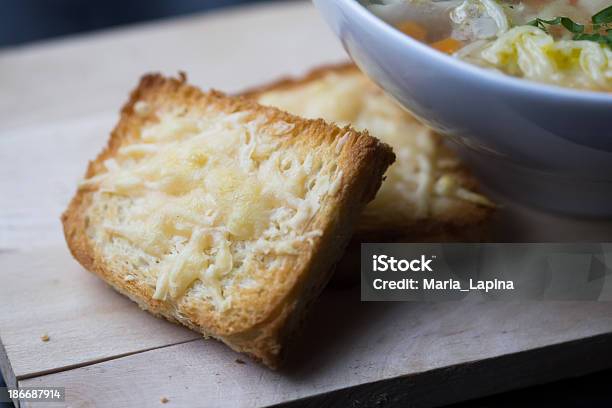 Cheese Toast For Soup Stock Photo - Download Image Now - Appetizer, Bread, Butcher