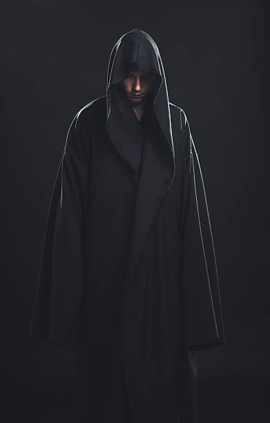 istock Portrait of man in a black robe 186688702