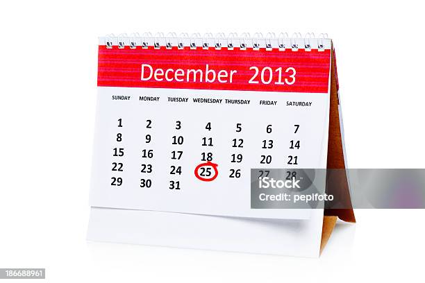 Giorno Di Natale - Fotografie stock e altre immagini di Bianco - Bianco, Calendario, Composizione orizzontale