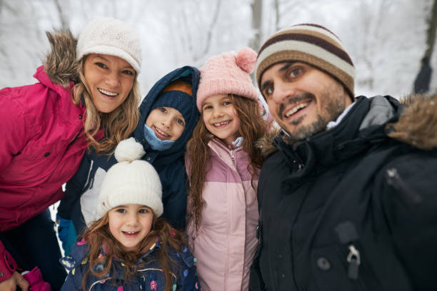 istock Family selfie on winter day 1866893361