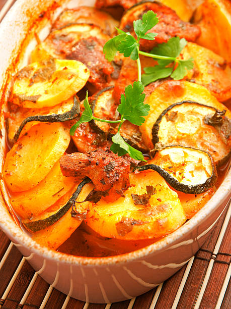 istock Potato and zucchini casserole 186690322