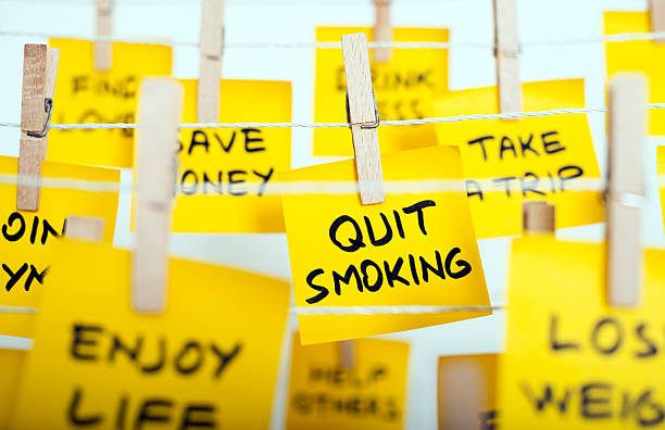 istock News year resolutions hanging in a clothes line 186690344