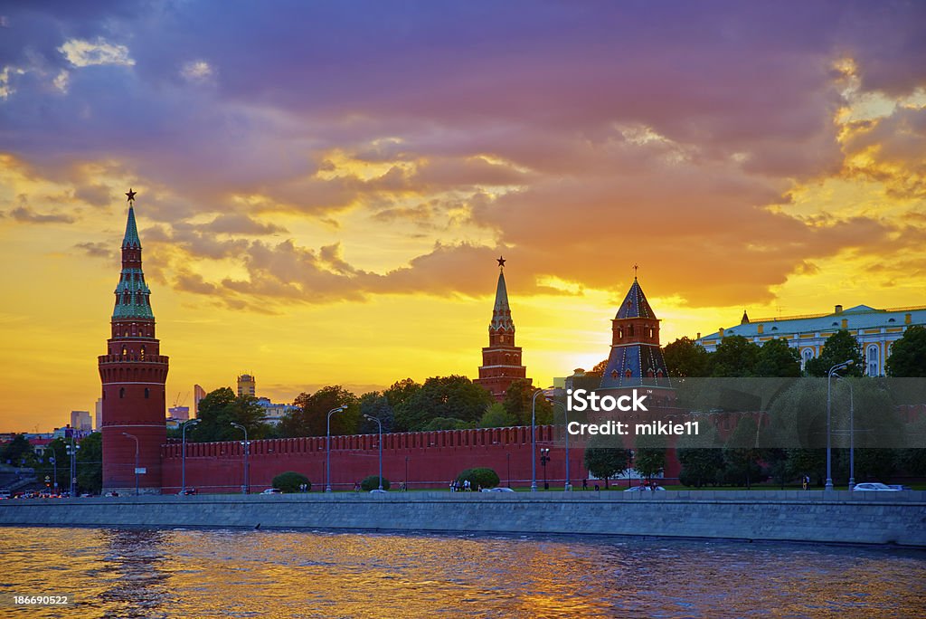Moscú Kremlim y embankment. - Foto de stock de Aire libre libre de derechos
