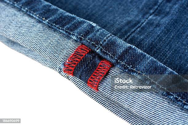 Blue Jeans Szczegóły - zdjęcia stockowe i więcej obrazów Bawełna - Bawełna, Bez ludzi, Białe tło