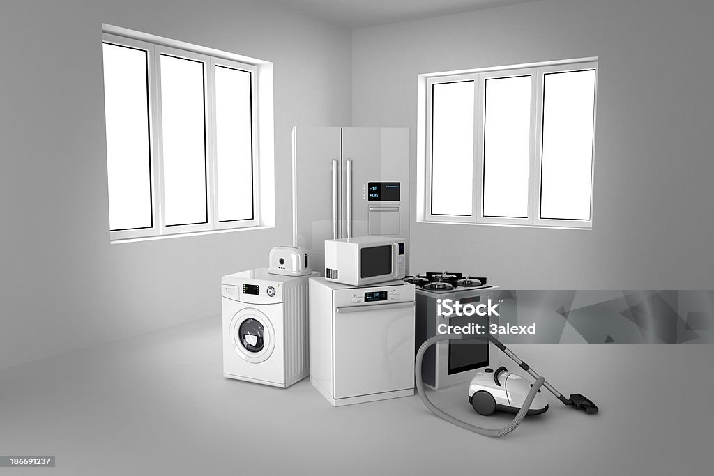 가정 용품 - 로열티 프리 세탁기 스톡 사진