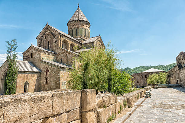 svetitskhoveli catedral - mtskheta imagens e fotografias de stock