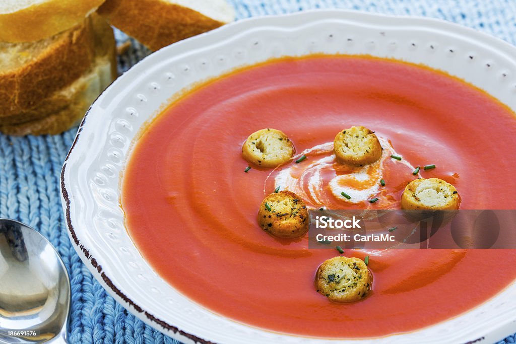 Sopa de tomate - Foto de stock de Alimento libre de derechos