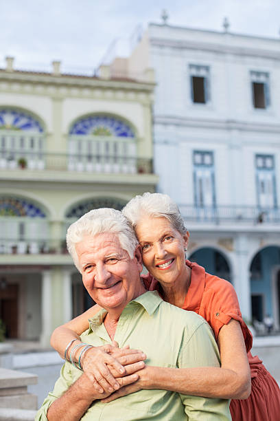 istock Loving senior couple on vacations 186691651