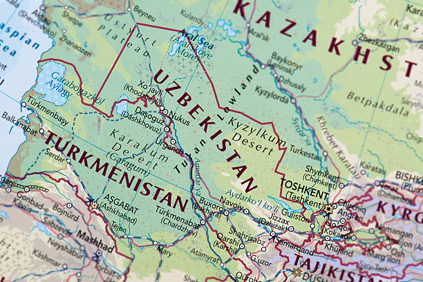 uzbekistan e il turkmenistan - ashgabat immagine foto e immagini stock