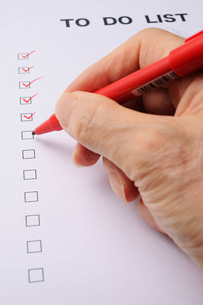 istock Close-up of writing a To Do List 186691979