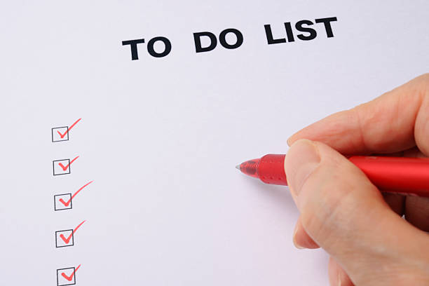 istock Close-up of writing a blank To Do List 186691984