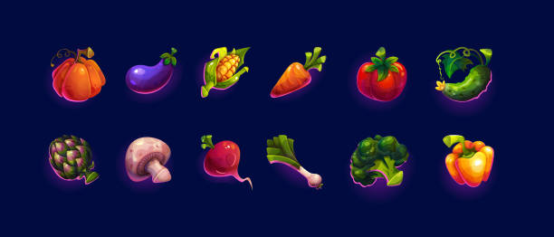 ilustraciones, imágenes clip art, dibujos animados e iconos de stock de ilustraciones vectoriales de icono de color de verduras frescas gran conjunto - beet common beet isolated red