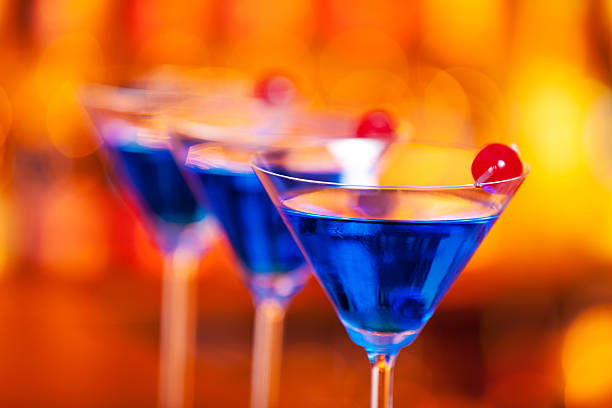 istock Cocktails Collection - Blue Martini 186692345