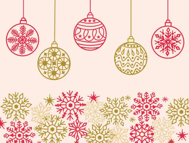 Vector illustration of Christmas background .