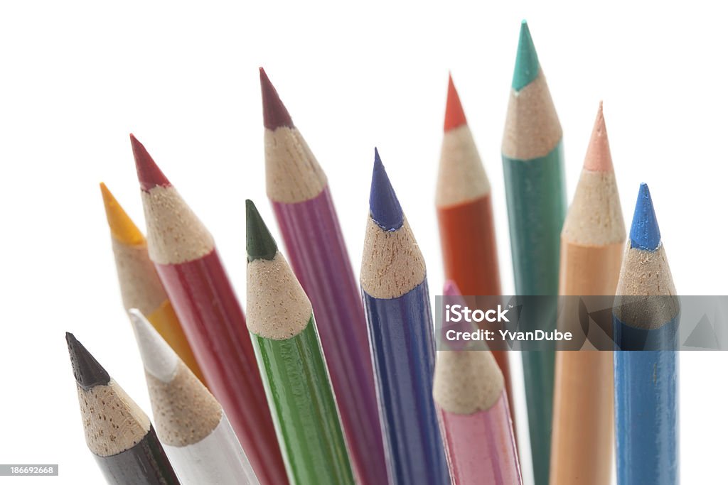 Kolorowe ołówki zmiany - Zbiór zdjęć royalty-free (Bez ludzi)
