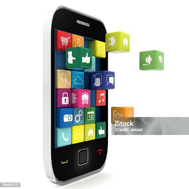 携帯電話アプリケーション - 3Dのストックフォトや画像を多数ご用意 - 3D, インターネット, カットアウト